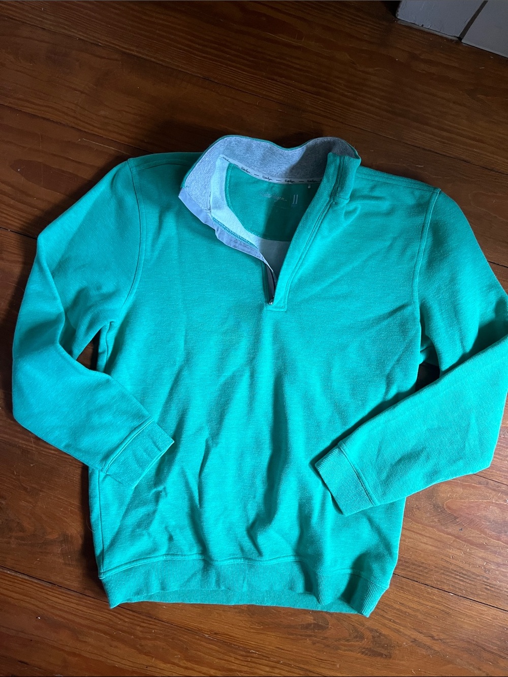 Walter Hagen Teal Zip-Up Sweater